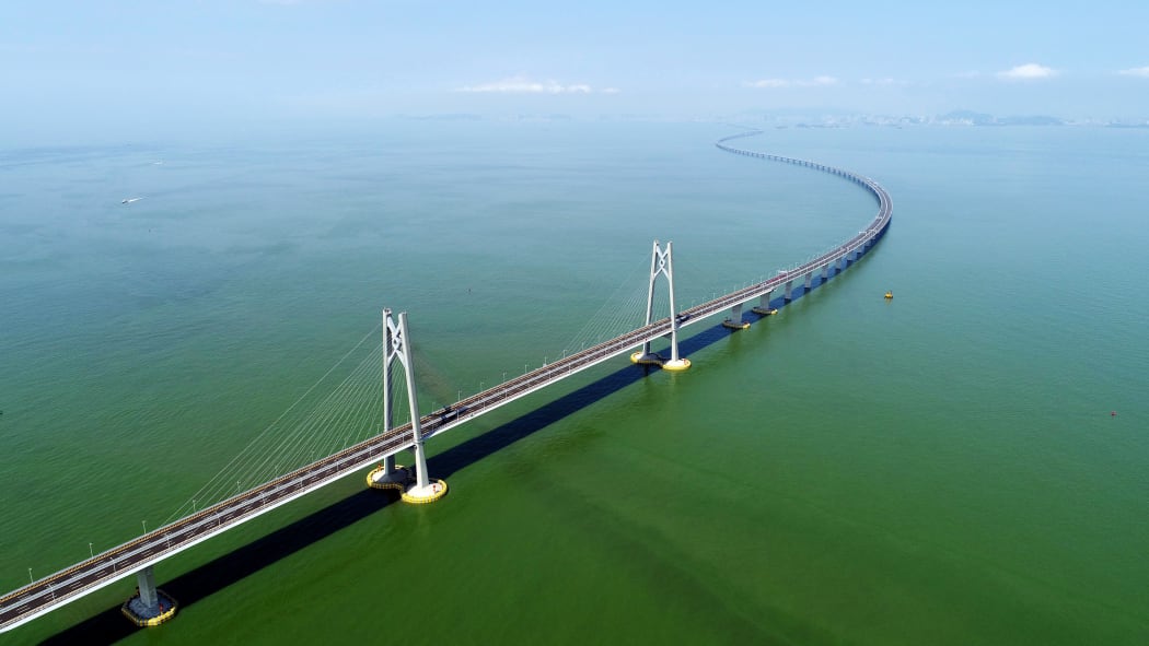 The Hong Kong-Zhuhai-Macau Bridge spans 55km.