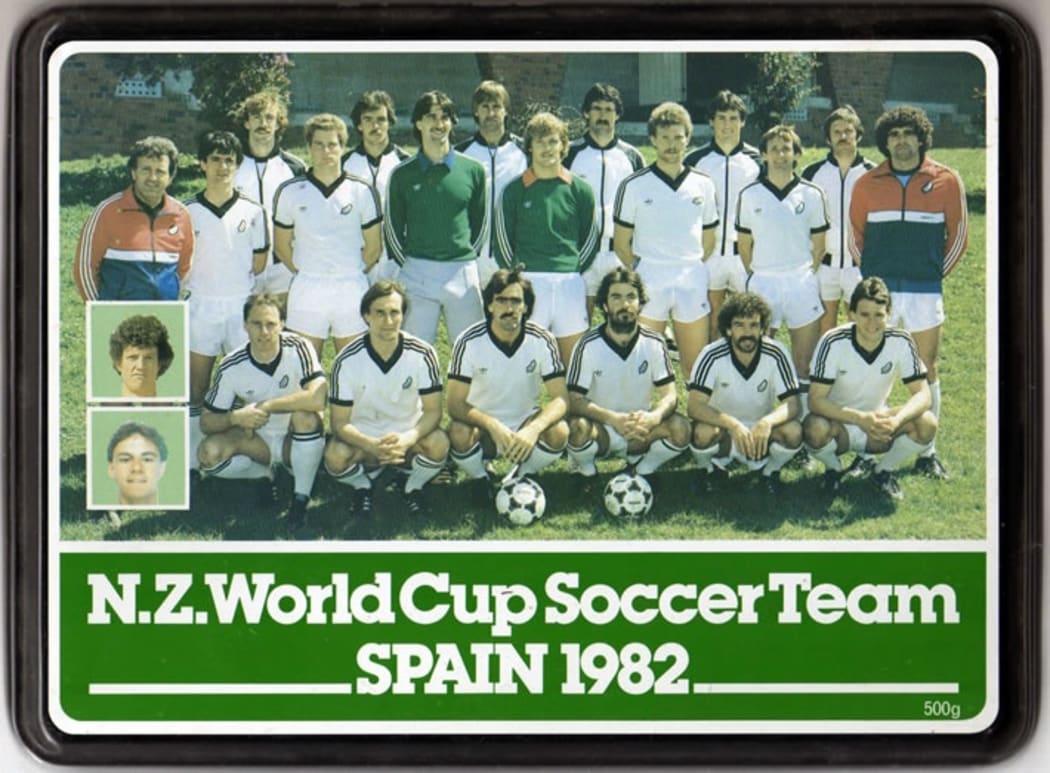 All Whites souvenir biscuit tin