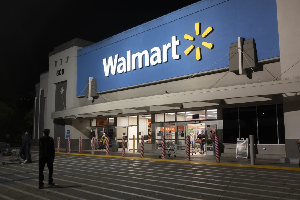 Walmart logo is seen at a store in Mountain View, California, United States on Tuesday, November 19, 2019.