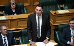 New Zealand First MP Jamie Arbuckle delivers his maiden speech in Parliament, 14 December 2023.