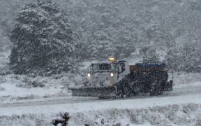 Snow on Lewis Pass on Thursday 28 July