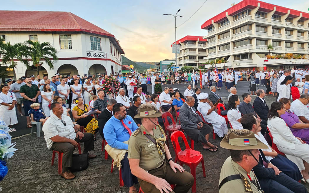 ANZAC Day ceremony in Samoa's capital, Apia