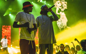 Bone Thugs-N-Harmony's Layzie Bone and Krayzie Bone.