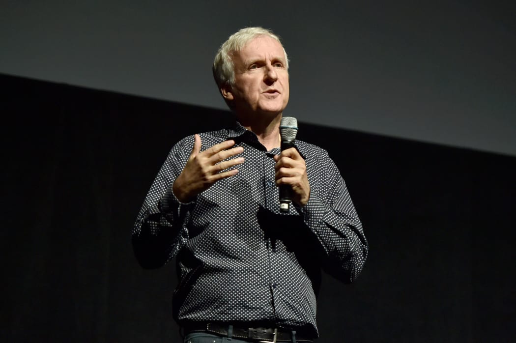 Writer/director James Cameron of 'Avatar 2' speaks onstage during CinemaCon 2016
