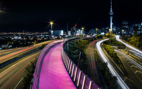 Auckland's Lightpath - or, as it's more commonly known, the pink cycleway