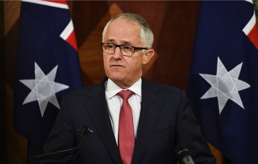 Australian Prime Minister Malcolm Turnbull speaks about the shooting at a press conference in Melbourne