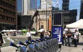 The installation aims to highlight the availability of guns.