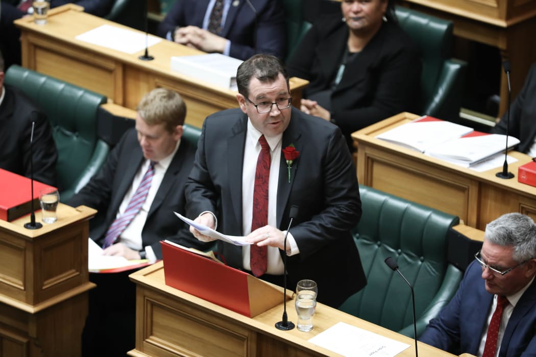 Finance Minister Grant Robertson delivers his speech for Budget 2018.
