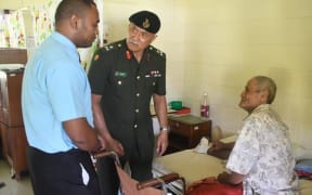 Fiji's President Jioji Konrote in Rotuma.