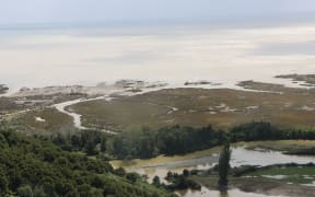 Flooding in the Takaka valley.