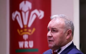 Wales head coach Wayne Pivac during the media conference.
