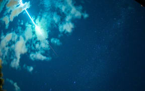 Photographer John Wekking captured "a brilliant fireball, overhead last night (31 January), 23:07hrs as captured by my aurora camera. North at the bottom."