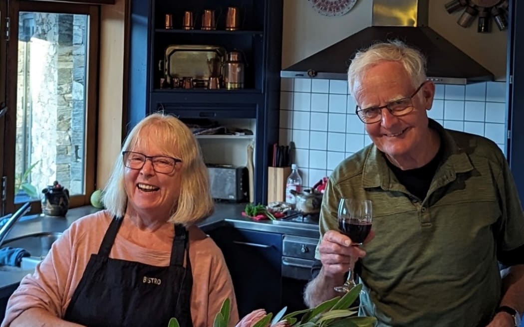 Professor Peter Hunter with his wife, Karin Hunter.