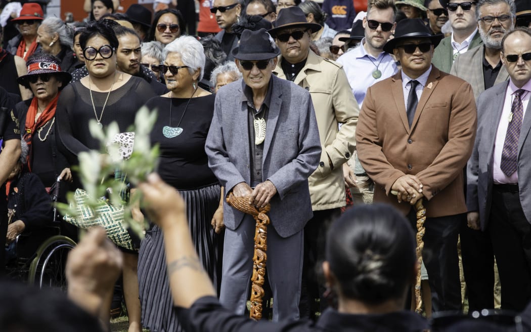 Kīngi Tūheitia on the first day of Rātana 2024