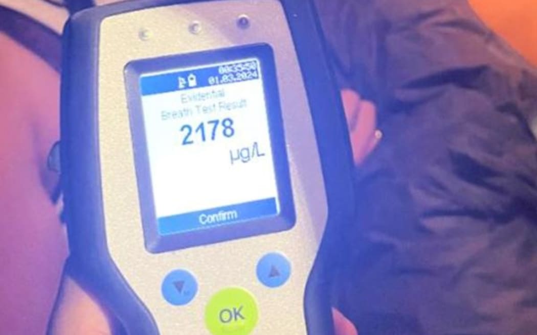 Northland's top roading cop has described the woman's breath-alcohol level as "staggering".