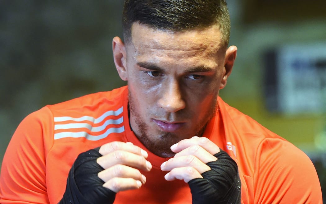 Sonny Bill Williams at boxing training in January 2015.