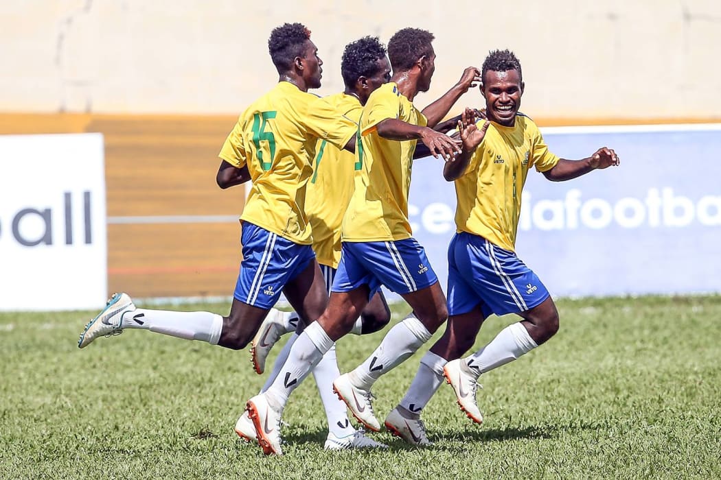 Solomon Island's Patrick Taroga scored the only goal of the match.