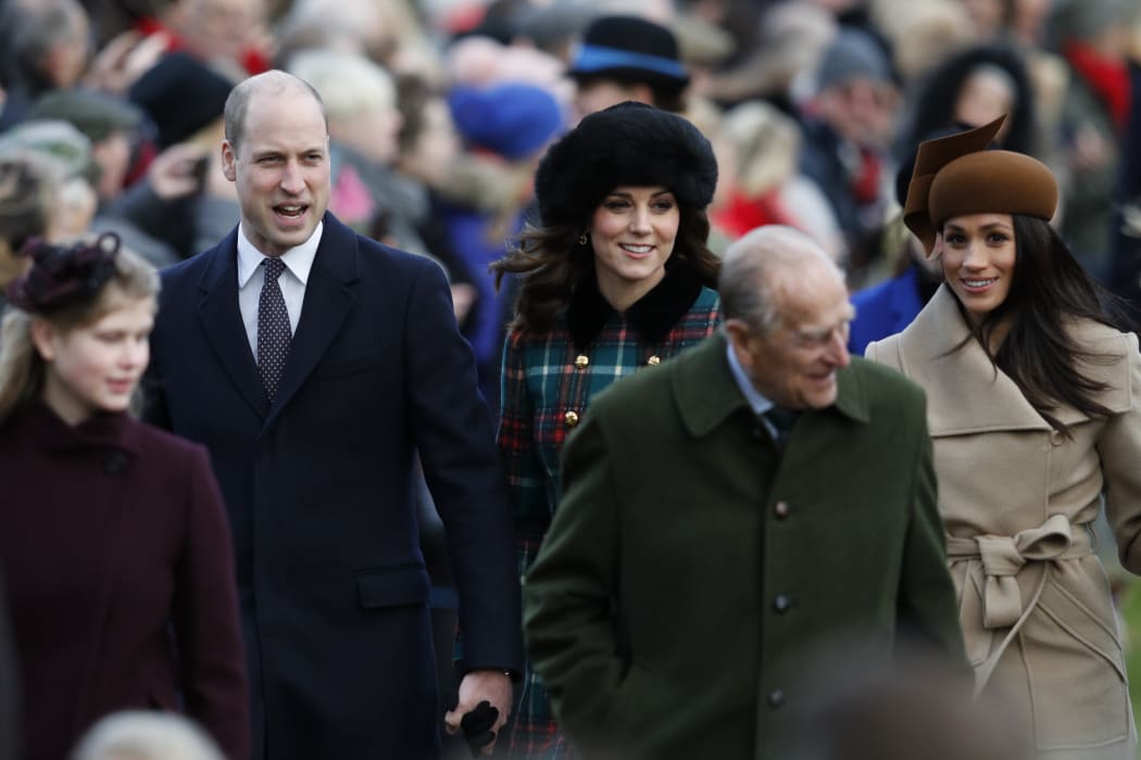 A crowd of around 200 were waiting for the family's arrival from early morning.