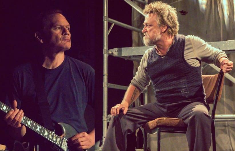 Shayne P Carter and Michael Hurst in 'An Iliad' (Fortune Theatre, March 2018)