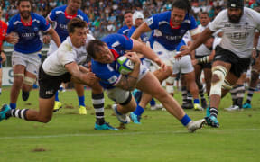 Jack Lam scored as Samoa made a second half comeback.
