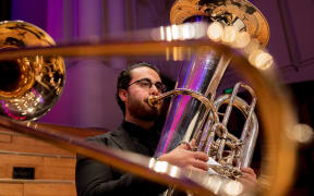 Auckland Philharmonia player Alexander Jeantou.