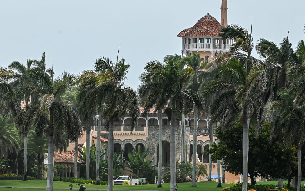 The residence of former US President Donald Trump at Mar-A-Lago in Palm Beach, Florida, on August 9, 2022.