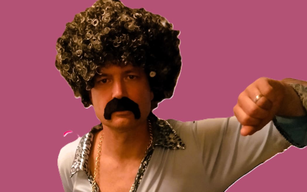 Jesse Mulligan in dress up