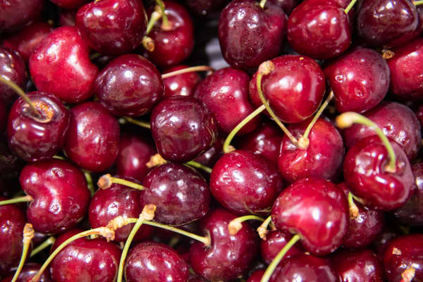 Hawke's Bay cherries being sold in Auckland.