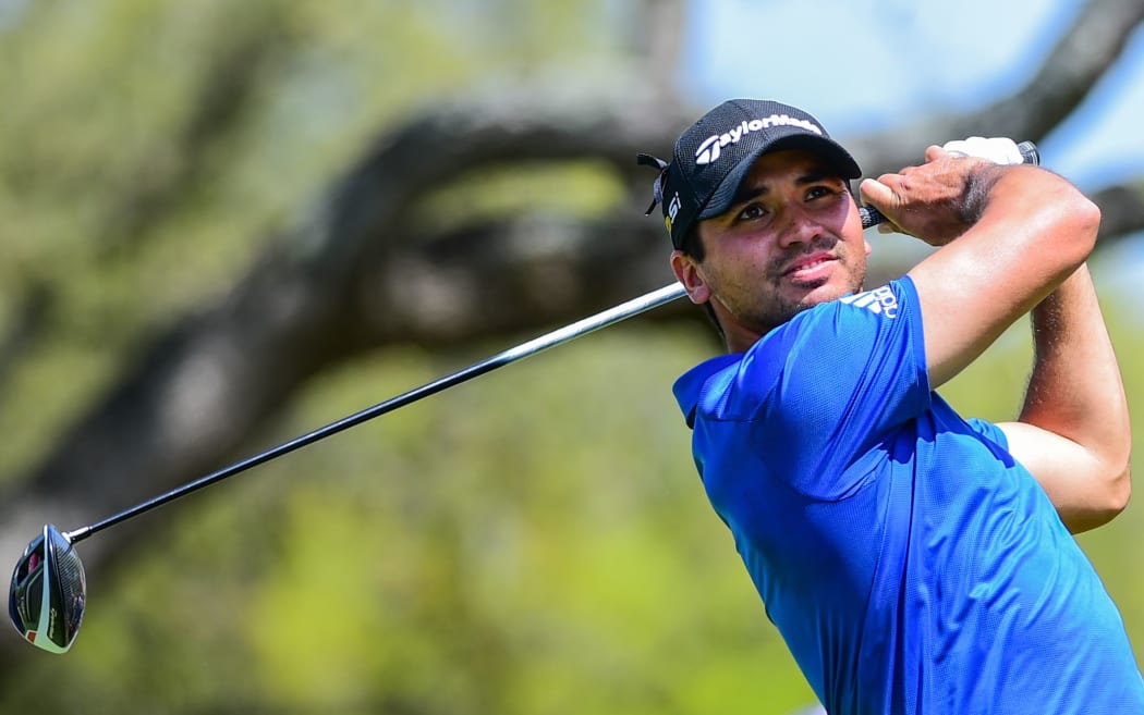 Jason Day tees off  during the WGC match play quarter-finals.