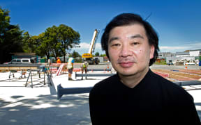 Architect Shigeru Ban in Christchurch in December 2012.