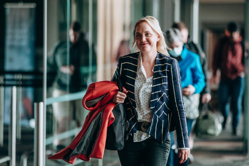 Auckland Central MP Nikki Kaye the day before a vote on the National Party's leadership. She is understood to be running on a ticket with Todd Muller.