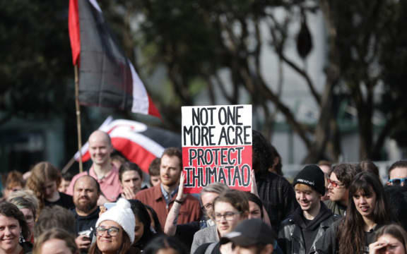 Hundreds around the country are gathering at protests as part of the Ihumātao national day of action.
