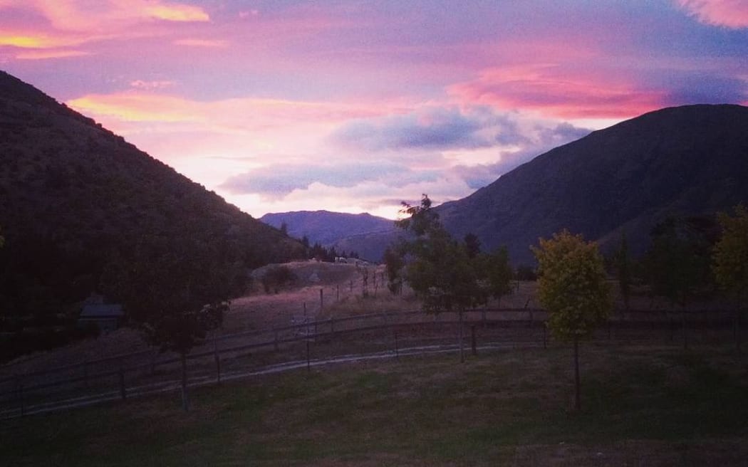 Sunrise on the trail from Arrowtown to Queenstown. Mr Dann just completed Tour Aotearoa, a bike tour that travels the full length of New Zealand.