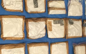 Some of the cocaine seized by Customs.