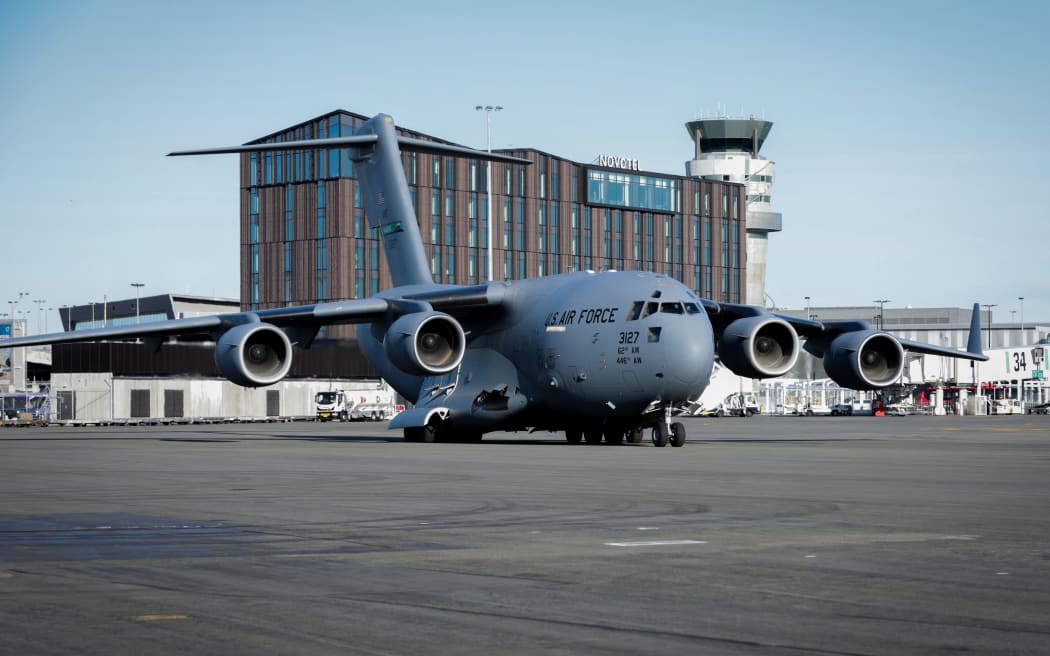 Aircraft lands in chch, those on board will quarantine for 2 weeks

Plane is USAP C-17