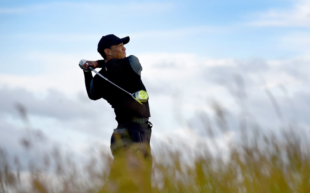 Tiger Woods at the 2015 Open Championship at The Old Course, St Andrews.