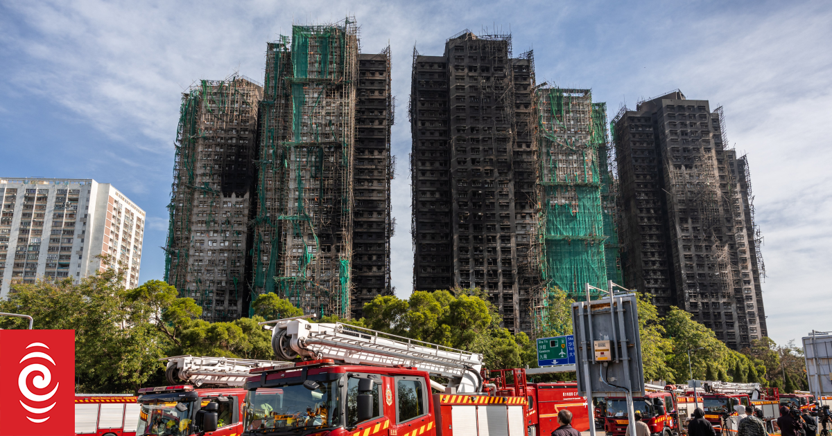 Hong Kong tower fire toll rises to 128, more arrests made
