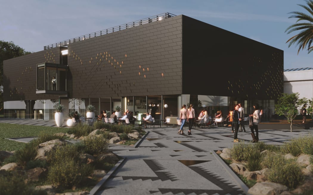 Artist impression of the new wing of Te Whare o Rehua Sarjeant Gallery.