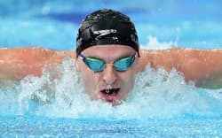 Lewis Clareburt of New Zealand competes during the Men’s 200m Butterfly heats at the Glasgow 2026 Commonwealth Games at the Tollcross International Swimming Centre in Glasgow, Scotland, Monday, July 27, 2026. (AAP Image/Dean Lewins/ PHOTOSPORT)