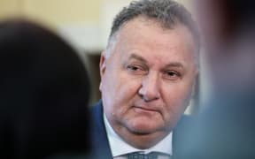 New Zealand First MP Shane Jones answering media questions
