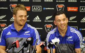 All Blacks Sam Cane (left) and Ryan Crotty (right).