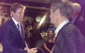 Conservative Party leader Colin Craig at the party's election headquarters in Auckland.