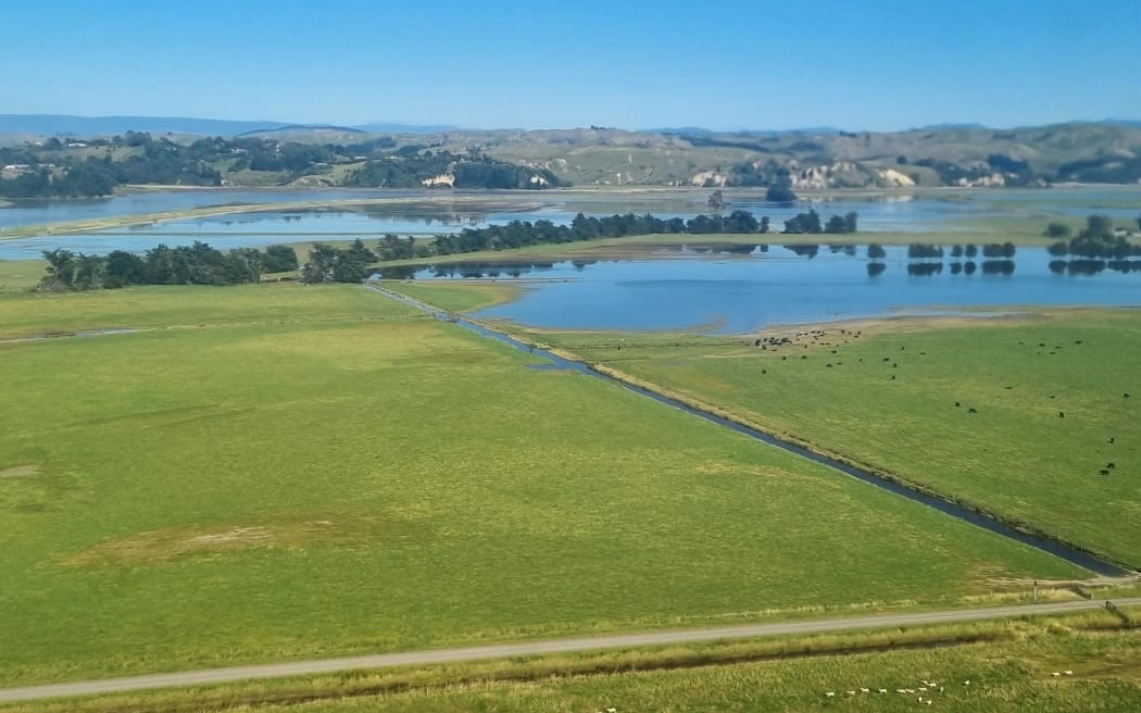 Aerial shots of Napier and surrounds, post-Cyclone Gabrielle