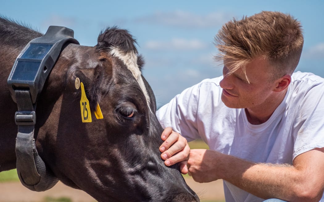Halter founder and CEO Craig Piggott with Basil