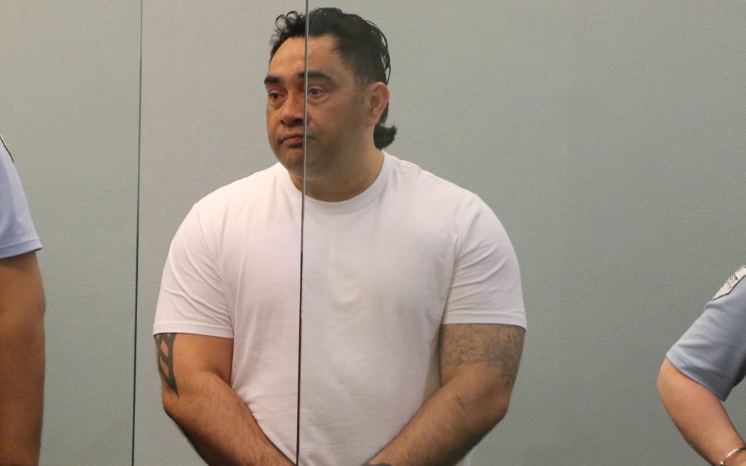 Benny Haerewa at sentencing in the Auckland High Court.