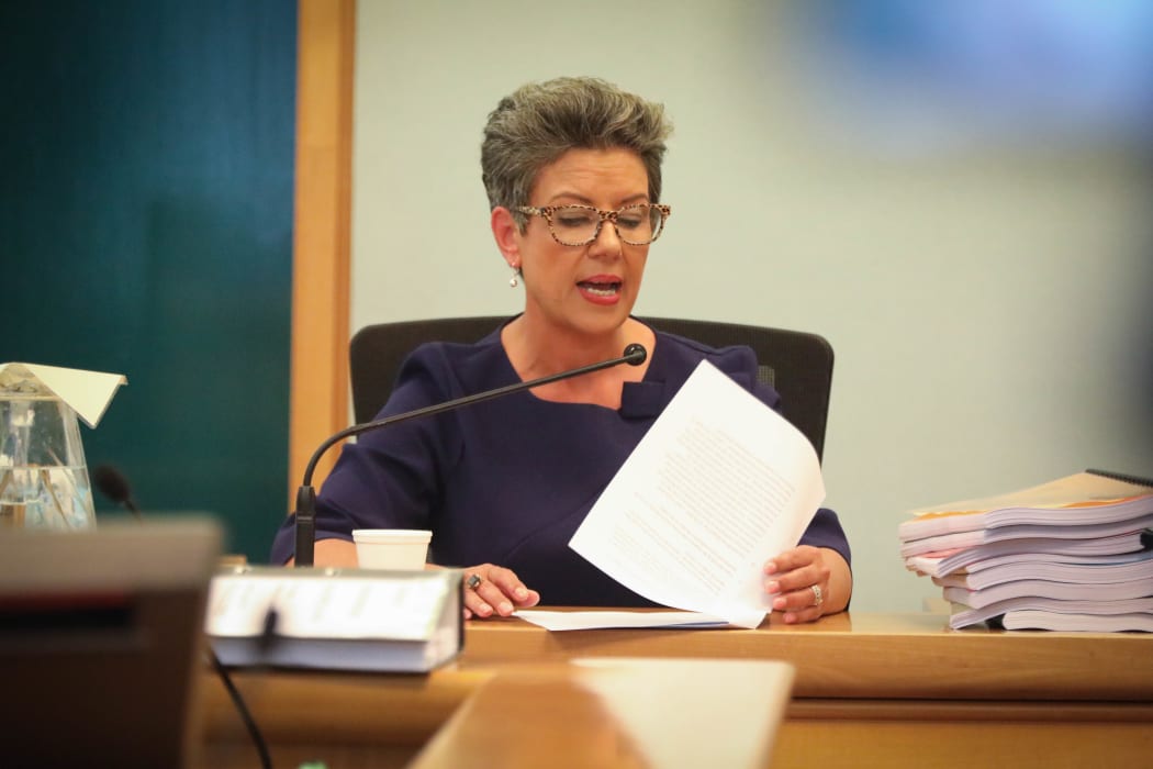 Paula Bennett is giving evidence on day four of Winston Peters' superannuation case at the Auckland High Court.