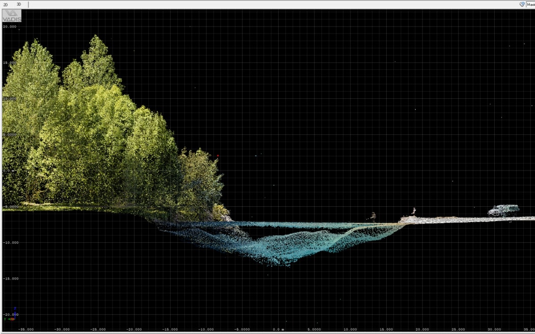 Lidar imagery showing precision of the technology.