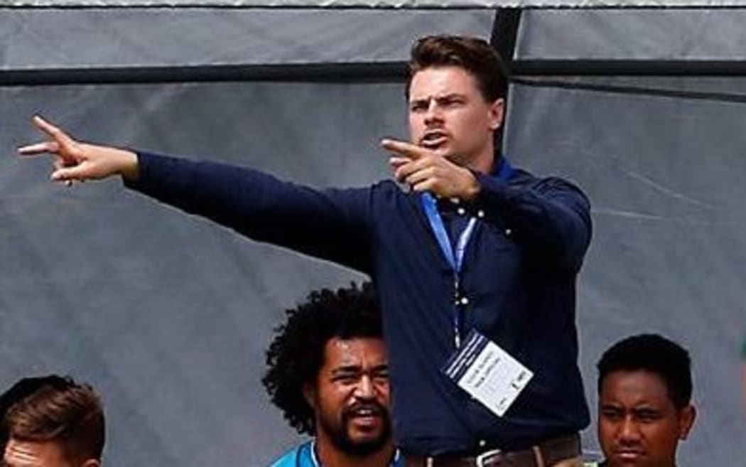 Cook Islands football coach Drew Sherman.