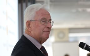 Sir Michael Cullen at the Tax Working Group announcement.