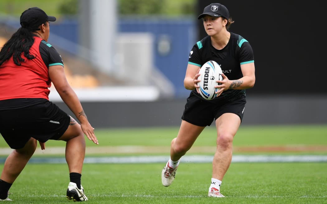 Shannon Muru, Kiwi Ferns, rugby league, captains run, Mt Smart Stadium, Auckland, New Zealand. Friday 6 November 2020.